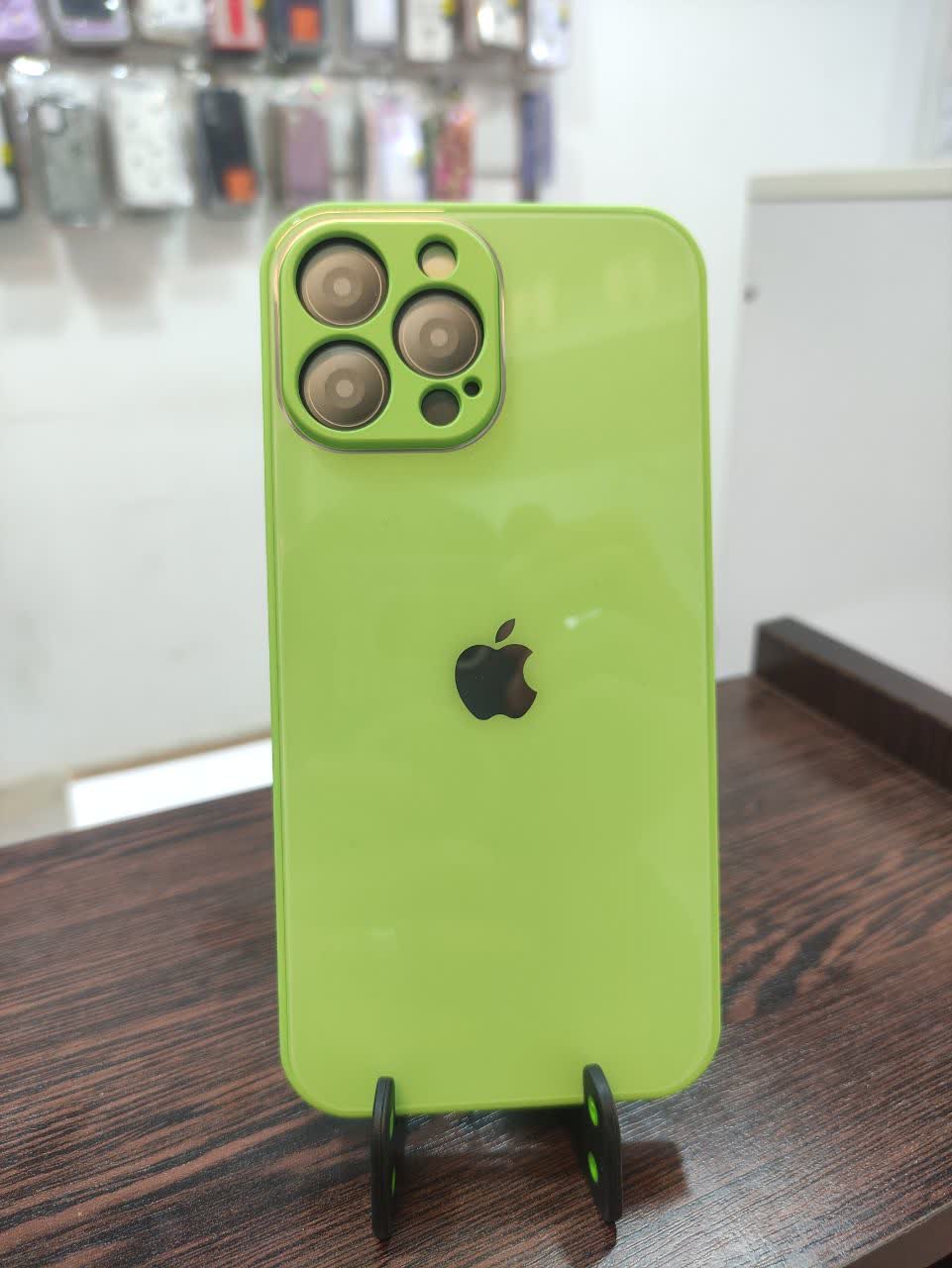 قاب آیفون 13promax هارد پشت شیشه ای